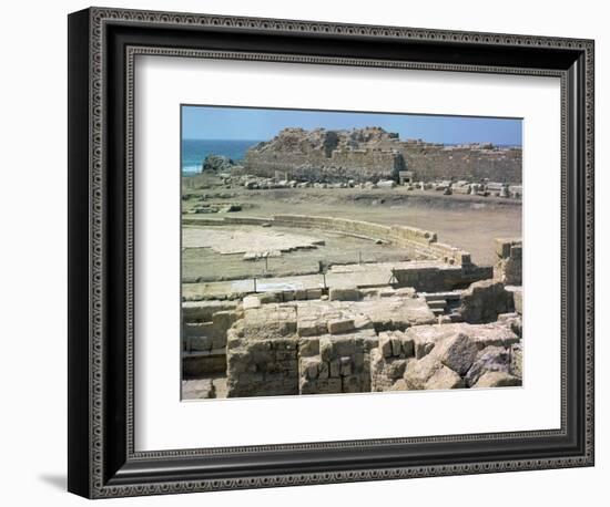 Remains of the Roman town of Caesarea, 1st century-Unknown-Framed Photographic Print