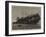 Remains of the Warspite Training-Ship at Low Tide-null-Framed Giclee Print