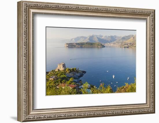 Remains of the Watchtower, Carpino Bay, Scalea, Calabria-Peter Adams-Framed Photographic Print