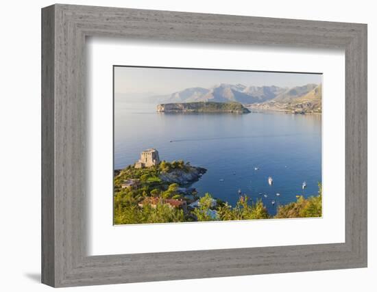 Remains of the Watchtower, Carpino Bay, Scalea, Calabria-Peter Adams-Framed Photographic Print