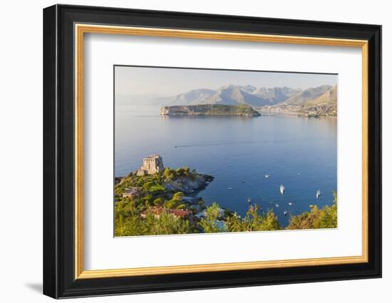 Remains of the Watchtower, Carpino Bay, Scalea, Calabria-Peter Adams-Framed Photographic Print