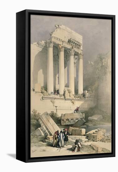 Remains of the Western Portico, Baalbec-David Roberts-Framed Premier Image Canvas