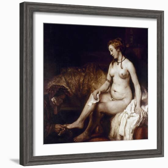 Rembrandt: Bathsheba, 1654-Rembrandt van Rijn-Framed Giclee Print