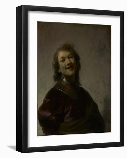 Rembrandt Laughing, C. 1628-Rembrandt van Rijn-Framed Giclee Print