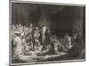 Rembrandt's Hundred-Guilder Piece, Christ Healing the Sick-Rembrandt van Rijn-Mounted Giclee Print