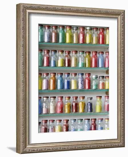 Remedies in a Chemist's Shop, Marrakesh, Morocco, North Africa, Africa-Thouvenin Guy-Framed Photographic Print