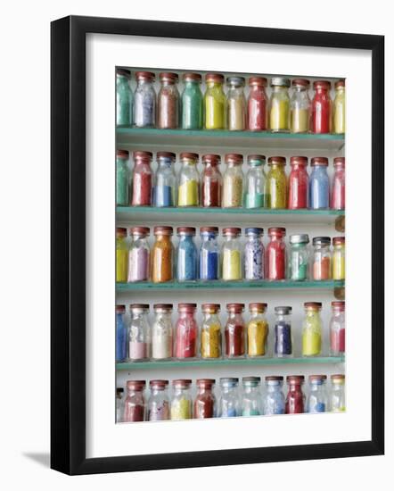 Remedies in a Chemist's Shop, Marrakesh, Morocco, North Africa, Africa-Thouvenin Guy-Framed Photographic Print