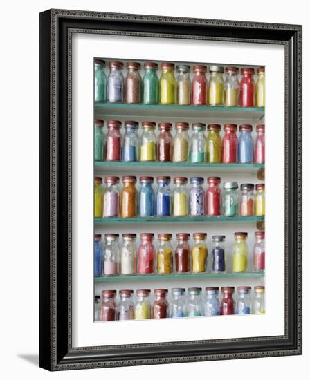 Remedies in a Chemist's Shop, Marrakesh, Morocco, North Africa, Africa-Thouvenin Guy-Framed Photographic Print