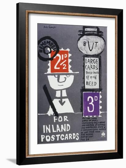 Remember 2¢D for Inland Postcards-null-Framed Art Print