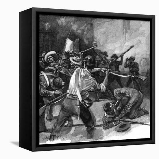 Remember the Alamo!-Ernest Prater-Framed Stretched Canvas