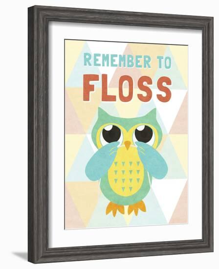 Remember to Floss-null-Framed Premium Giclee Print
