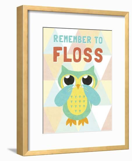 Remember to Floss-null-Framed Premium Giclee Print