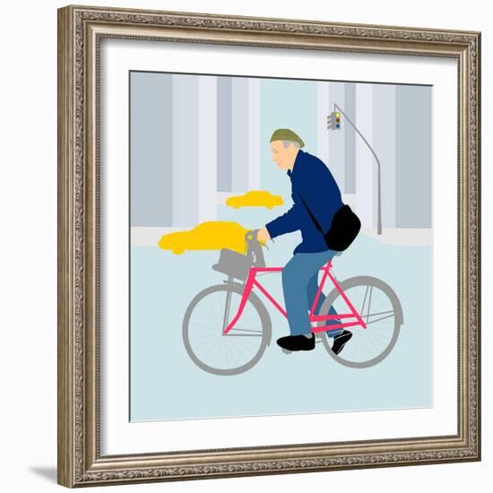 Remembering Bill Cunningham, NYC fashion photographer-Claire Huntley-Framed Giclee Print