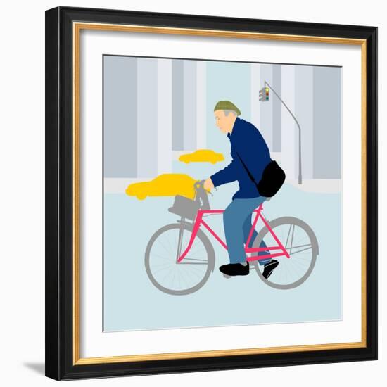 Remembering Bill Cunningham, NYC fashion photographer-Claire Huntley-Framed Giclee Print