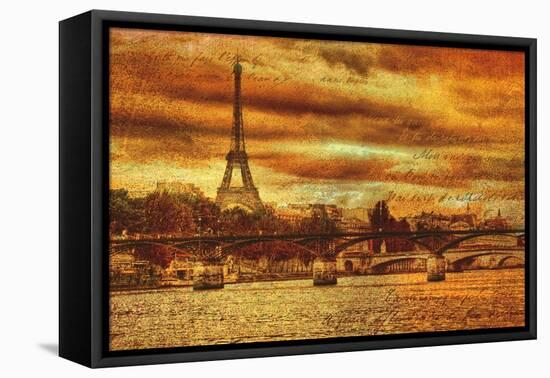 Remembering Paris-Julia Casey-Framed Stretched Canvas