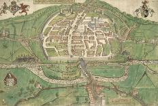 Map Of Exeter-Remigius Hogenberg-Premier Image Canvas