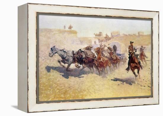 Remington: Attack-Frederic Sackrider Remington-Framed Premier Image Canvas