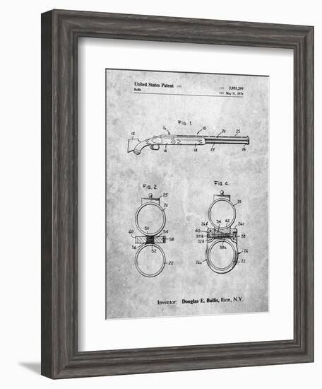 Remington Shotgun Patent Print-Cole Borders-Framed Art Print