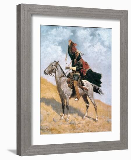 Remington: Signal, c1896-Frederic Sackrider Remington-Framed Giclee Print