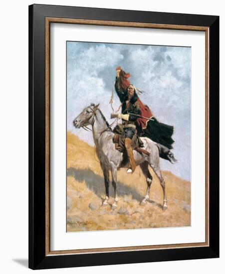 Remington: Signal, c1896-Frederic Sackrider Remington-Framed Giclee Print