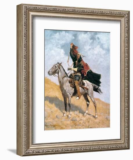 Remington: Signal, c1896-Frederic Sackrider Remington-Framed Giclee Print