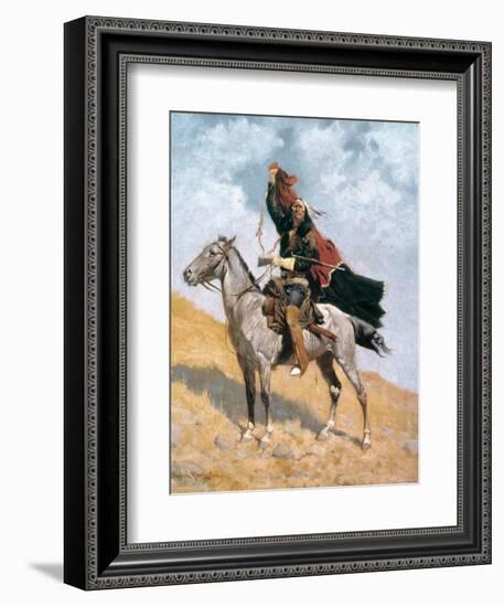 Remington: Signal, c1896-Frederic Sackrider Remington-Framed Giclee Print