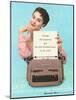 Remington, Typewriters, UK, 1950-null-Mounted Giclee Print