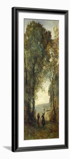 Reminiscence of the Beach of Naples, 1871-1872-Jean-Baptiste-Camille Corot-Framed Giclee Print