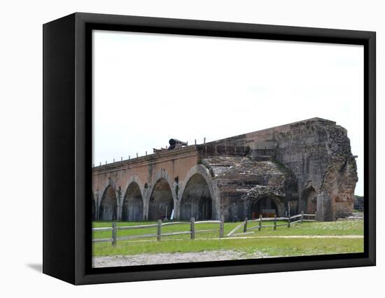 Remnants of Fort Pickens -A Pentagonal Historic United States Military Fort on Santa Rosa Island In-Danae Abreu-Framed Premier Image Canvas