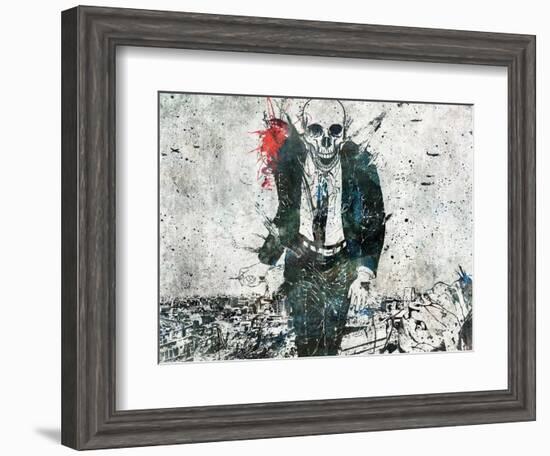 Remorse is for the dead-Alex Cherry-Framed Art Print