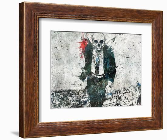 Remorse is for the dead-Alex Cherry-Framed Art Print