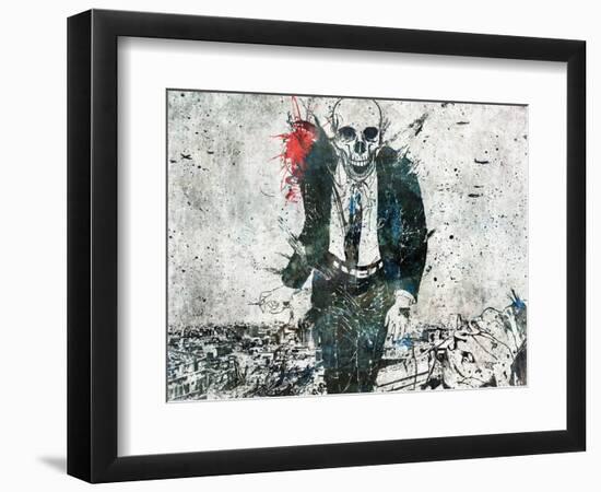 Remorse is for the dead-Alex Cherry-Framed Art Print