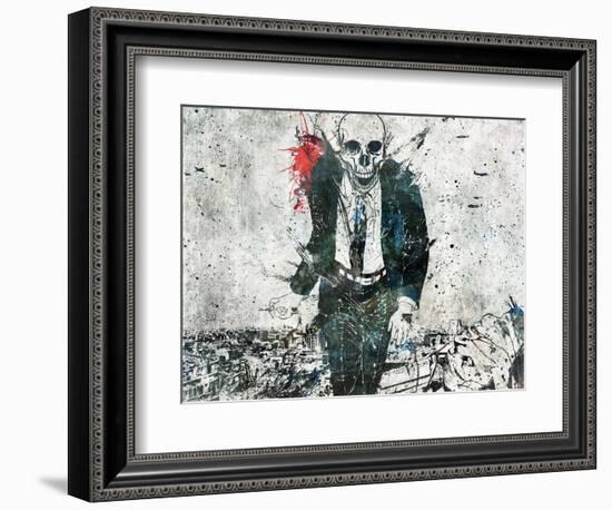 Remorse is for the dead-Alex Cherry-Framed Art Print