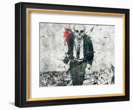 Remorse is for the dead-Alex Cherry-Framed Art Print