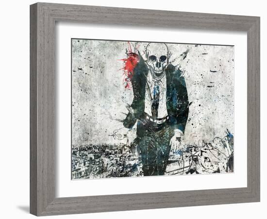 Remorse is for the dead-Alex Cherry-Framed Art Print