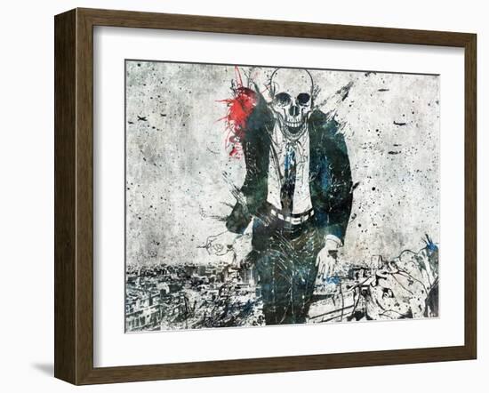 Remorse is for the dead-Alex Cherry-Framed Art Print