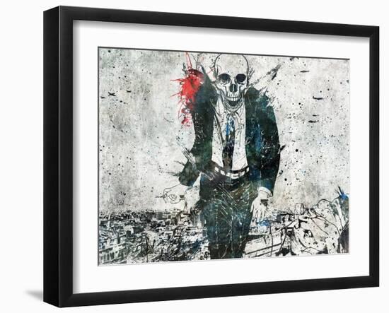 Remorse is for the dead-Alex Cherry-Framed Art Print