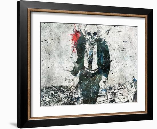 Remorse is for the dead-Alex Cherry-Framed Art Print