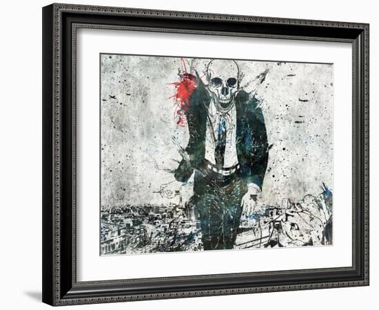 Remorse is for the dead-Alex Cherry-Framed Art Print