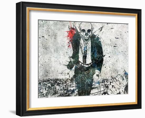 Remorse is for the dead-Alex Cherry-Framed Art Print