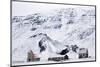 Remote Church and Farm Buildings in Snow-Covered Winter Landscape, Snaefellsness Peninsula, Iceland-Lee Frost-Mounted Photographic Print