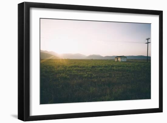 Remote Landscape in Greece-Clive Nolan-Framed Photographic Print