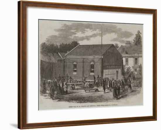 Removal of a Chapel at Melton, Near Woodbridge, Suffolk-null-Framed Giclee Print