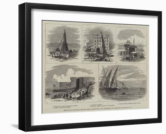 Removal of Another Obelisk from Alexandria, for Transport to New York-Thomas Harrington Wilson-Framed Giclee Print