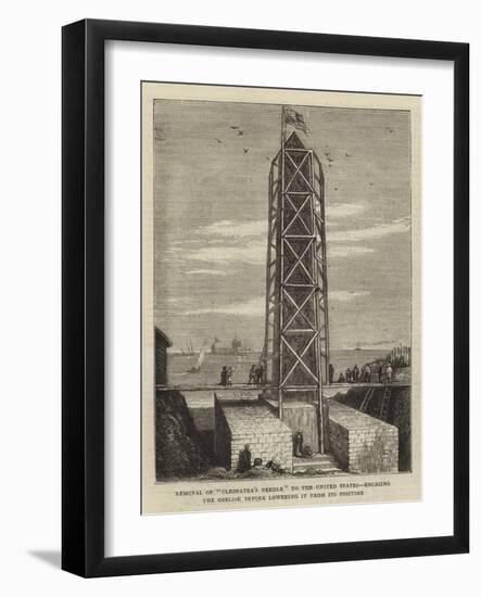 Removal of Cleopatra's Needle to the United States-null-Framed Giclee Print