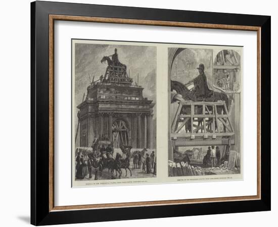 Removal of the Wellington Statue-Johann Nepomuk Schonberg-Framed Giclee Print