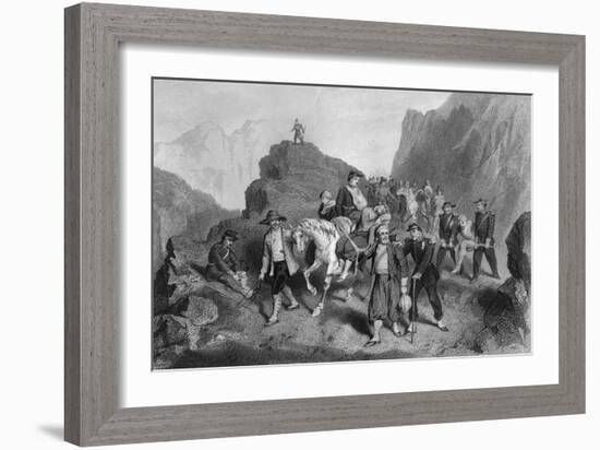 Removal of Wounded Soldiers from the Field of Battle, Crimean War-G Greatbach-Framed Giclee Print