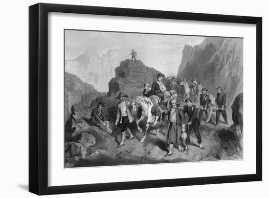 Removal of Wounded Soldiers from the Field of Battle, Crimean War-G Greatbach-Framed Giclee Print