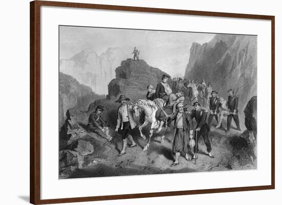 Removal of Wounded Soldiers from the Field of Battle, Crimean War-G Greatbach-Framed Giclee Print