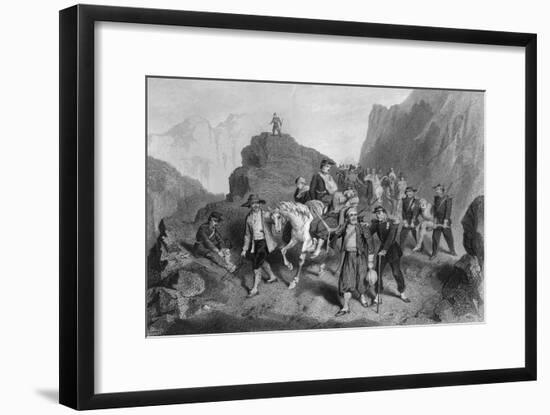 Removal of Wounded Soldiers from the Field of Battle, Crimean War-G Greatbach-Framed Premium Giclee Print